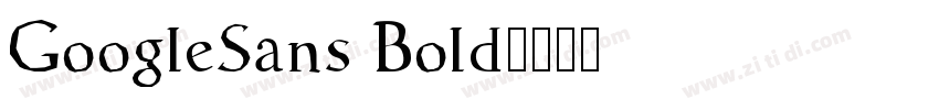 GoogleSans Bold字体转换